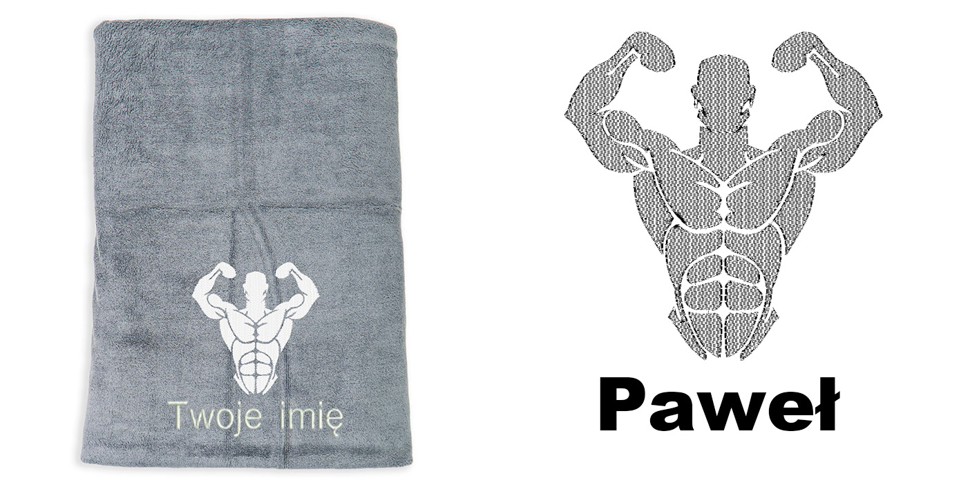 ręcznik szybkoschnący z mikrofibry dla kulturysty